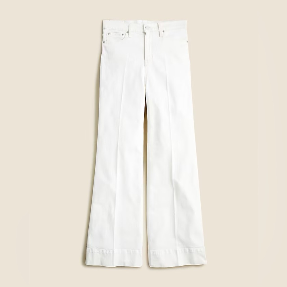 J. Crew Wide Leg Denim Trouser